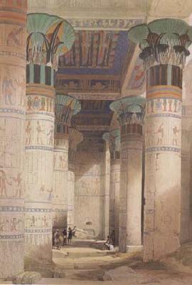 Alma-Tadema, Sir Lawrence David Roberts,Portico of the Temple of Isis at Philae (mk23) oil painting image